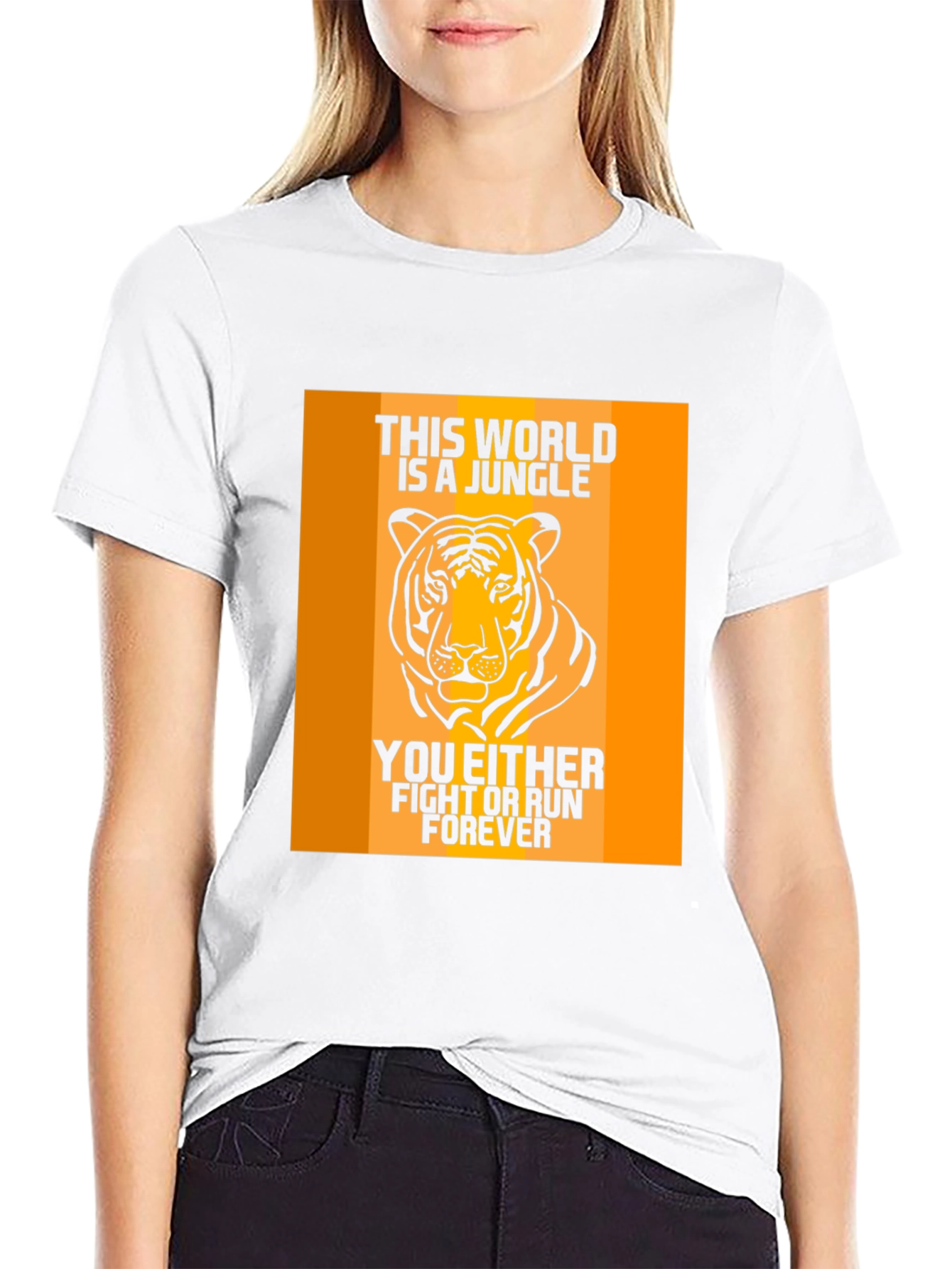 Jungle Tiger Graphic Print Mens T-Shirt
