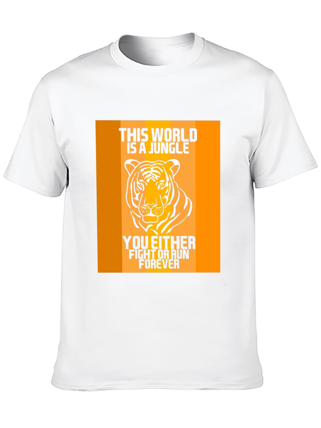 Jungle Tiger Graphic Print Mens T-Shirt