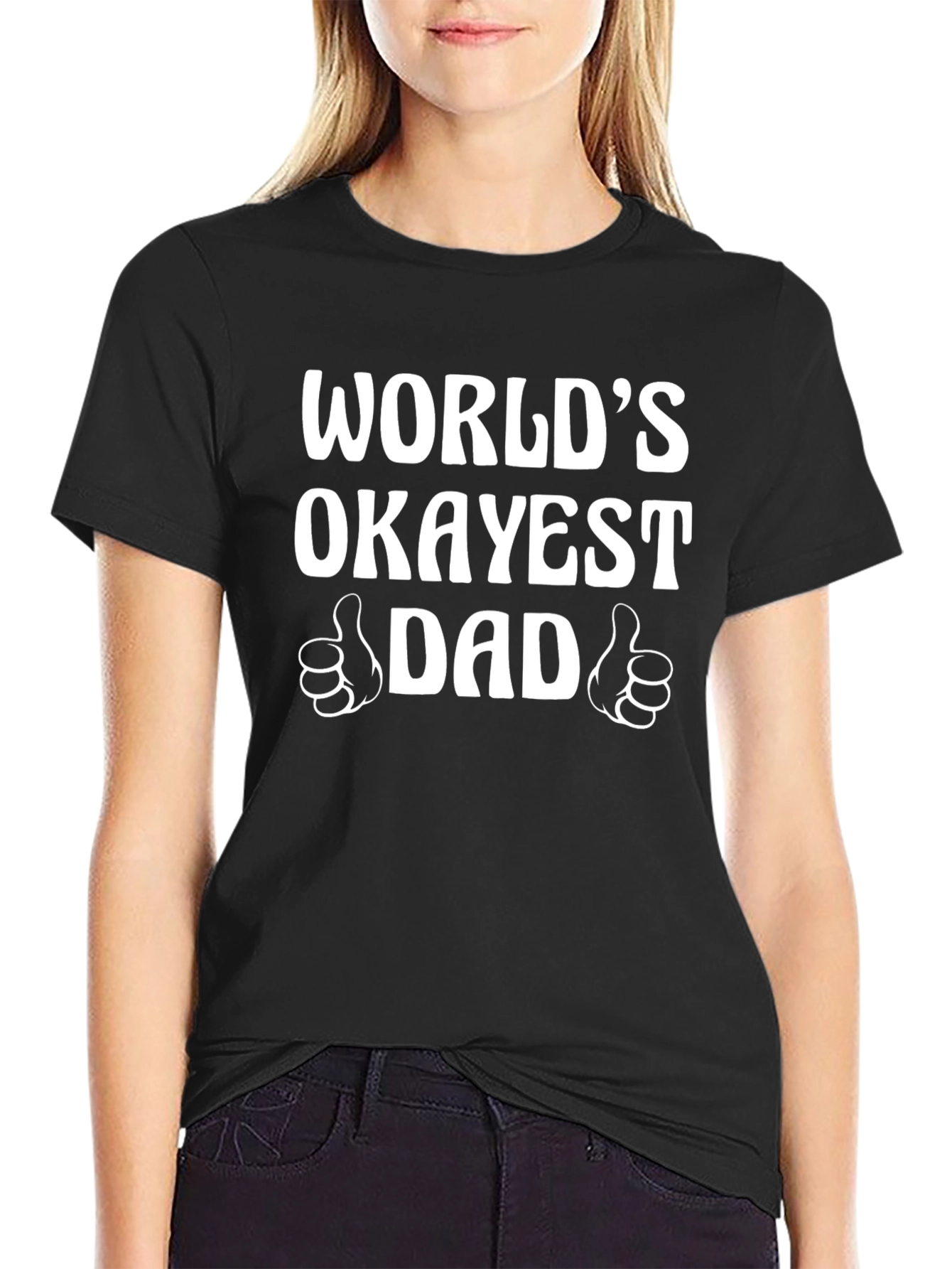 Worlds Okayest Dad Graphic T-Shirt