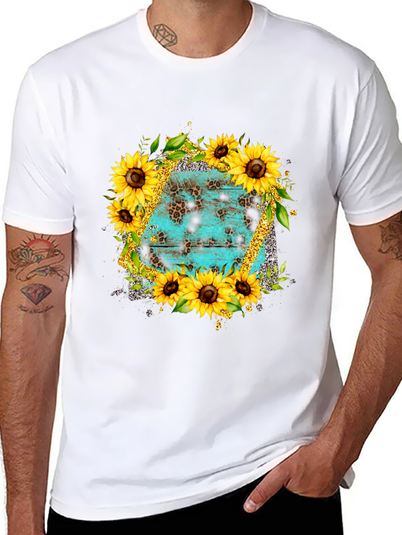 Sunflower & Turquoise T-Shirt
