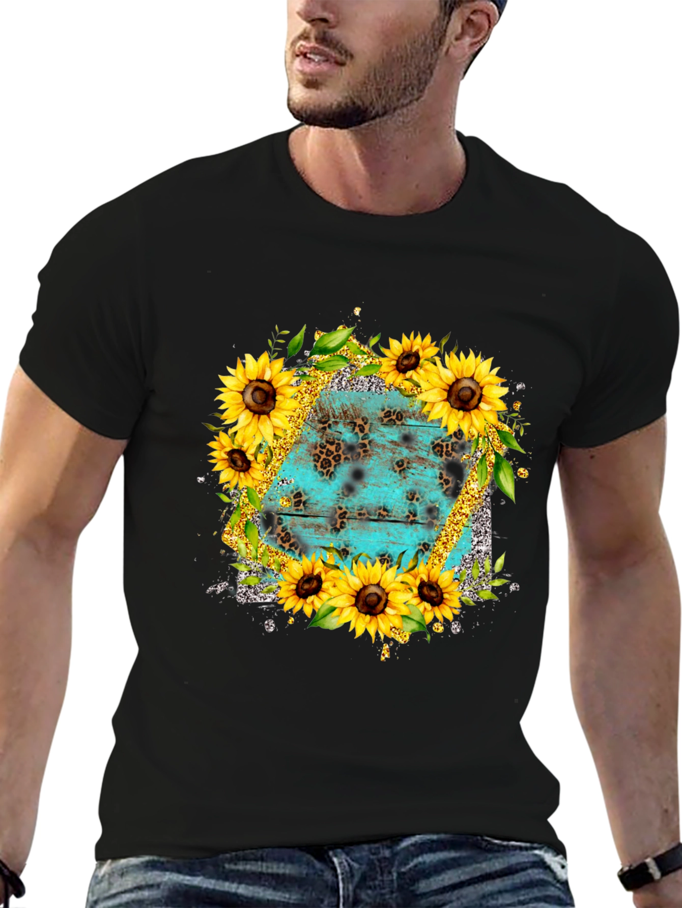 Sunflower & Turquoise T-Shirt