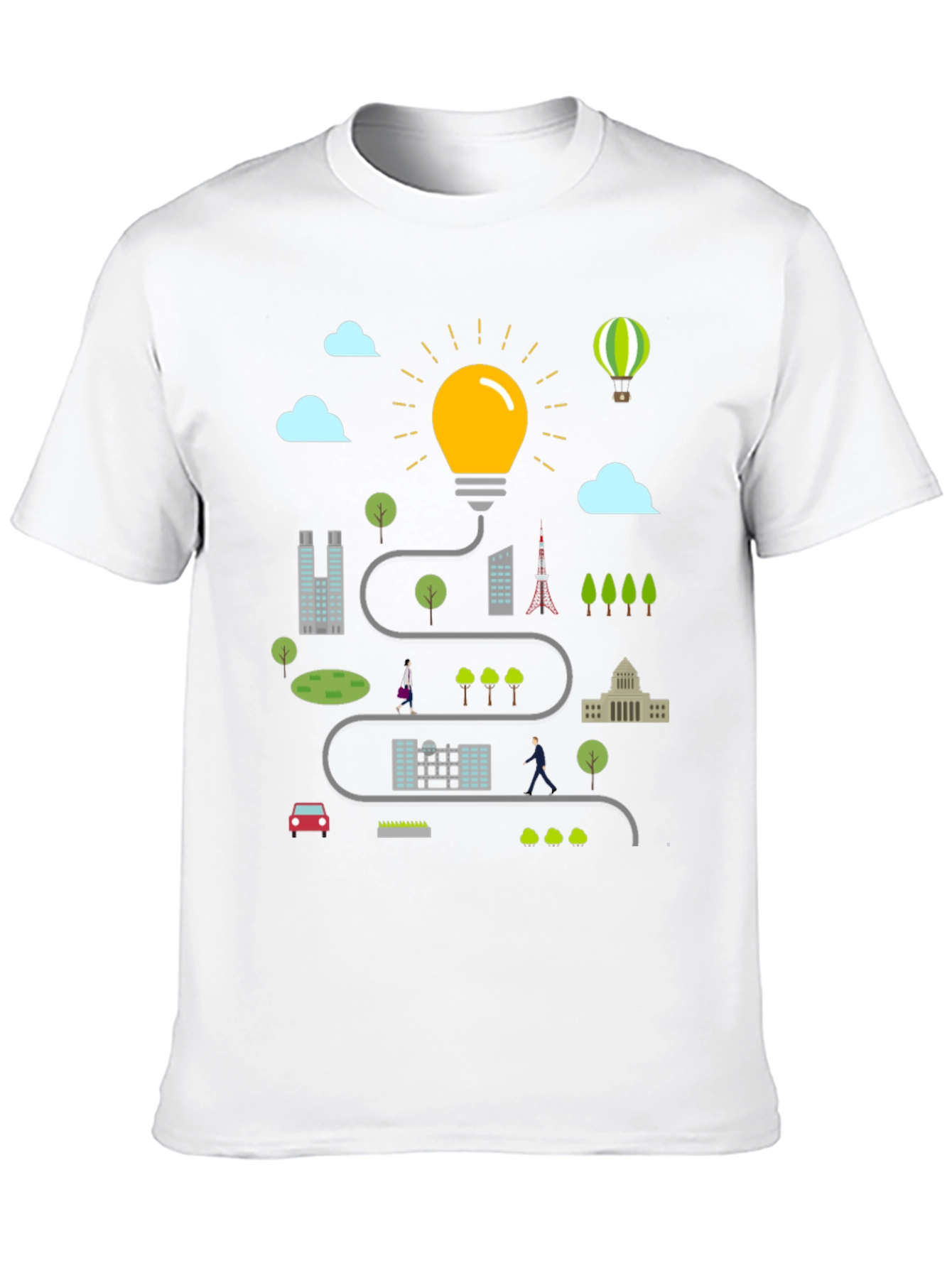 City Idea T-Shirt - Creative Graphic Tee