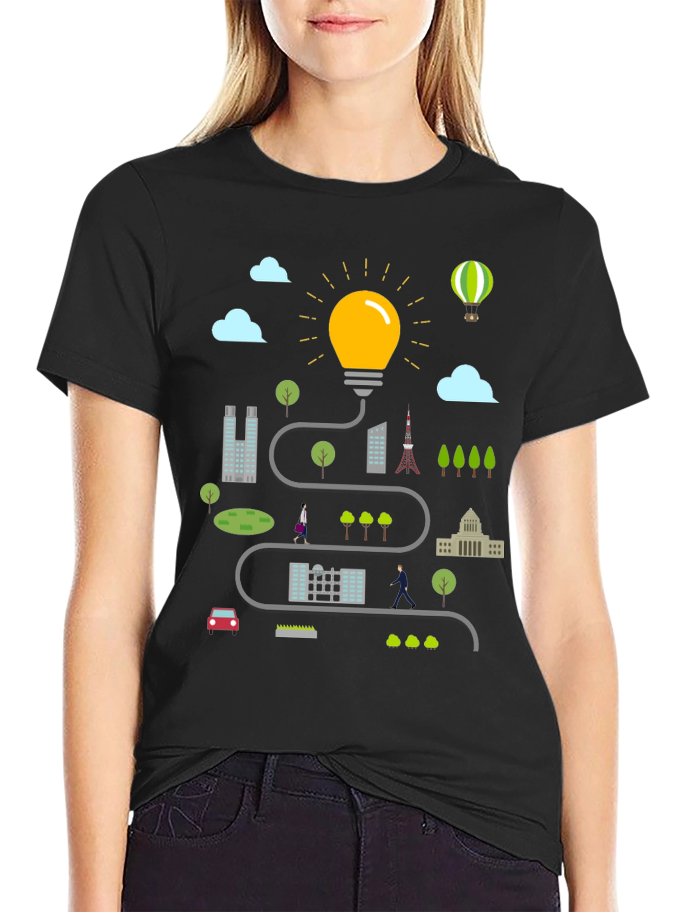 City Idea T-Shirt - Creative Graphic Tee