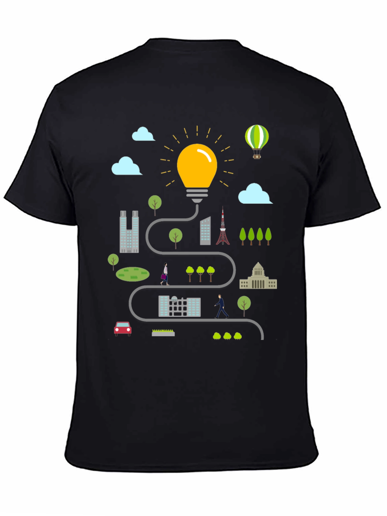 City Idea T-Shirt - Creative Graphic Tee