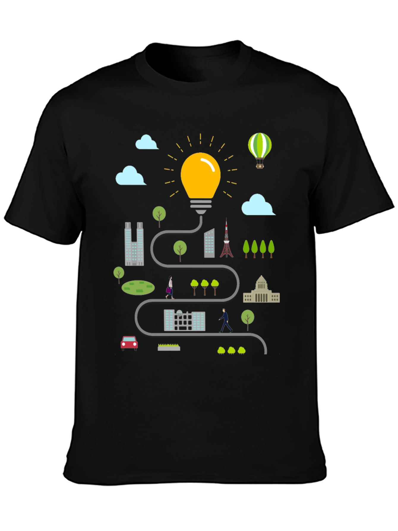 City Idea T-Shirt - Creative Graphic Tee