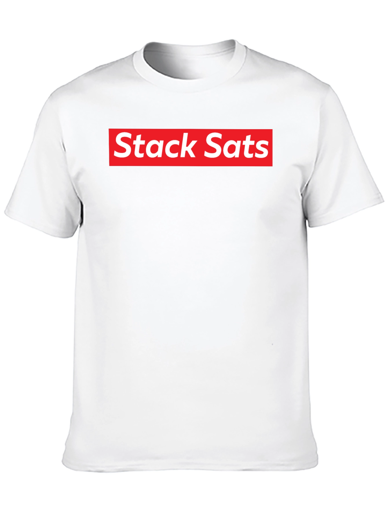 Stack Sats T-Shirt - Supreme Style Bitcoin Tee