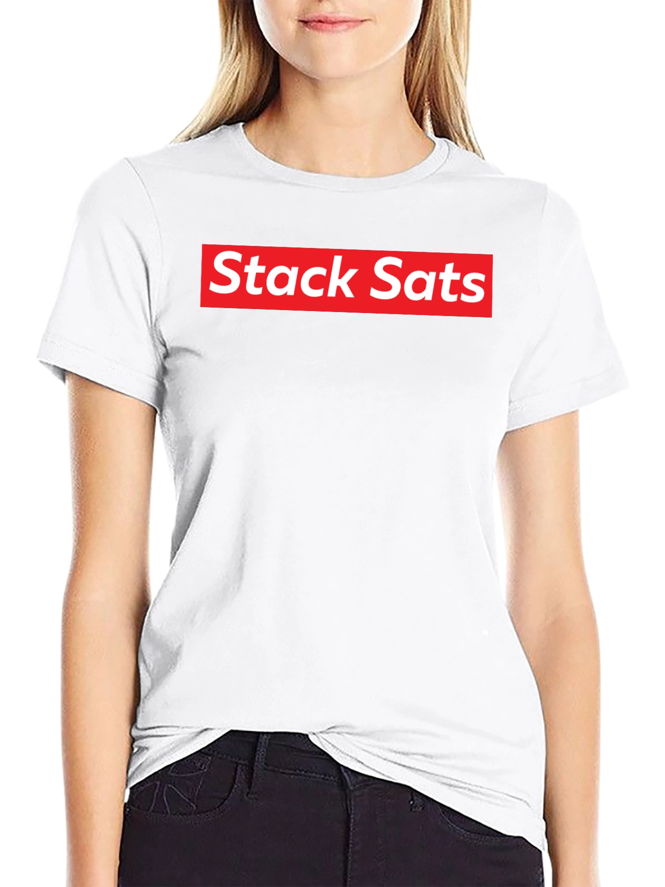 Stack Sats T-Shirt - Supreme Style Bitcoin Tee