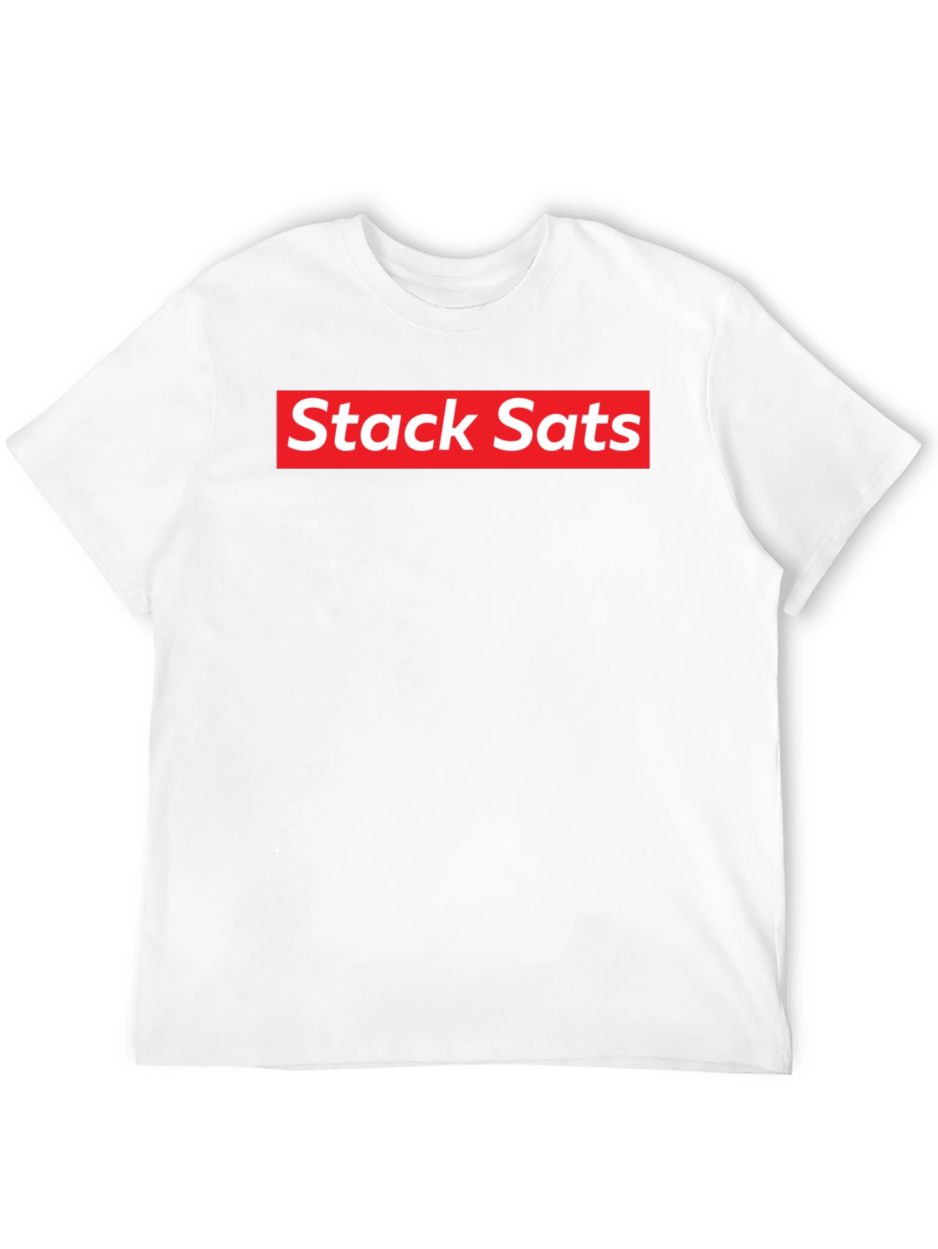 Stack Sats T-Shirt - Supreme Style Bitcoin Tee