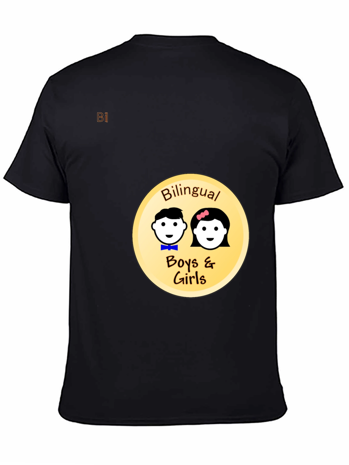 Bilingual Boys & Girls Black T-Shirt