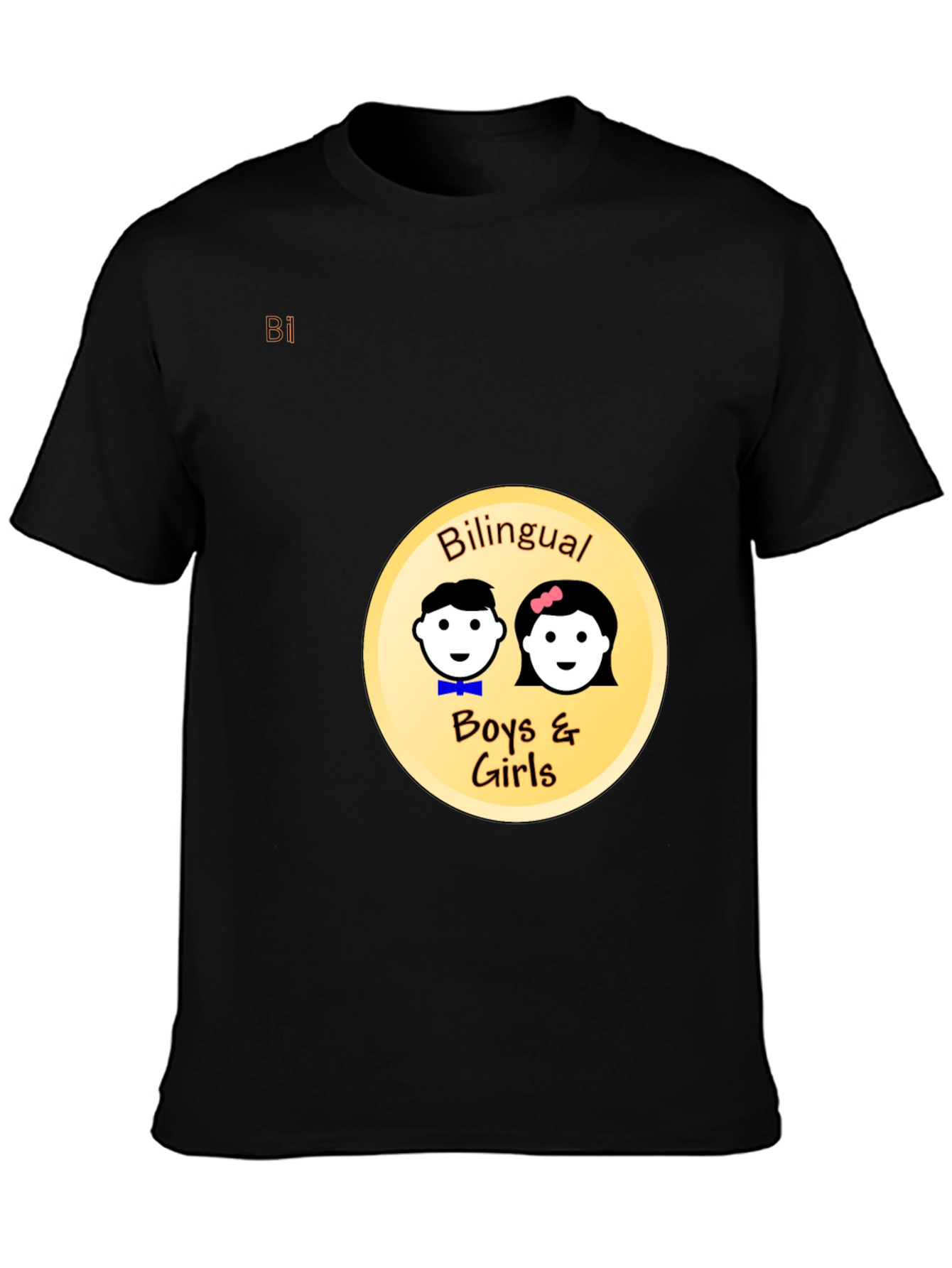 Bilingual Boys & Girls Black T-Shirt