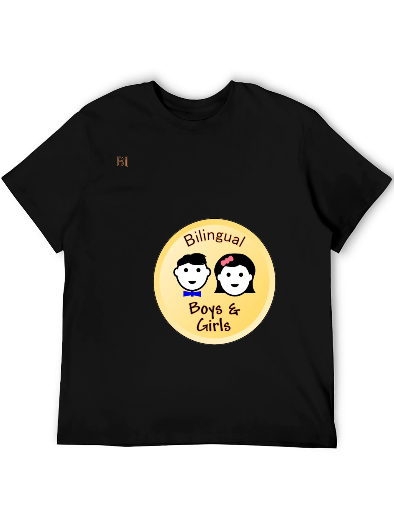Bilingual Boys & Girls Black T-Shirt