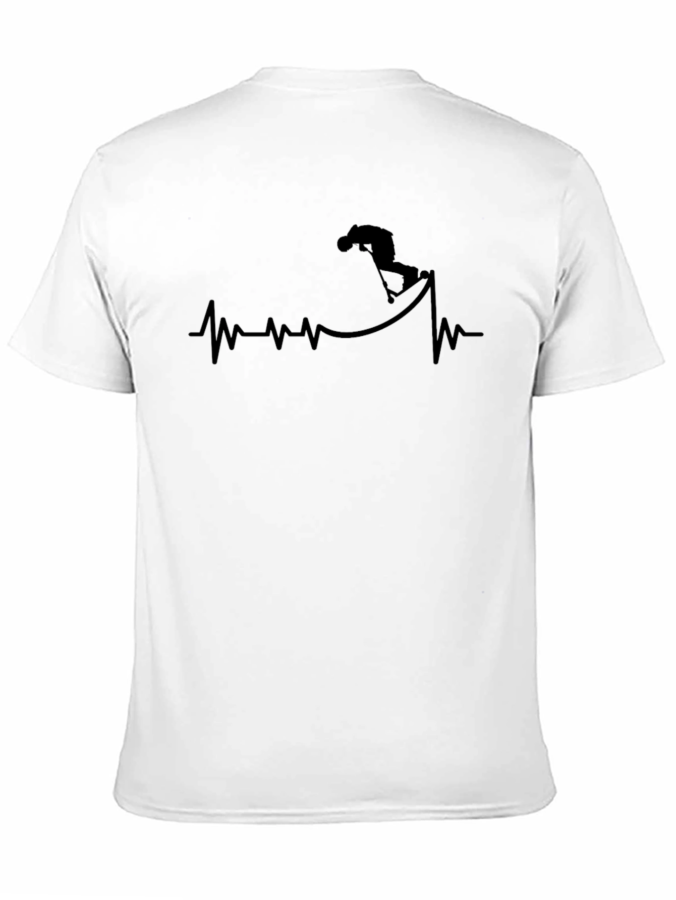 Scooter Heartbeat T-Shirt - Black Graphic Tee
