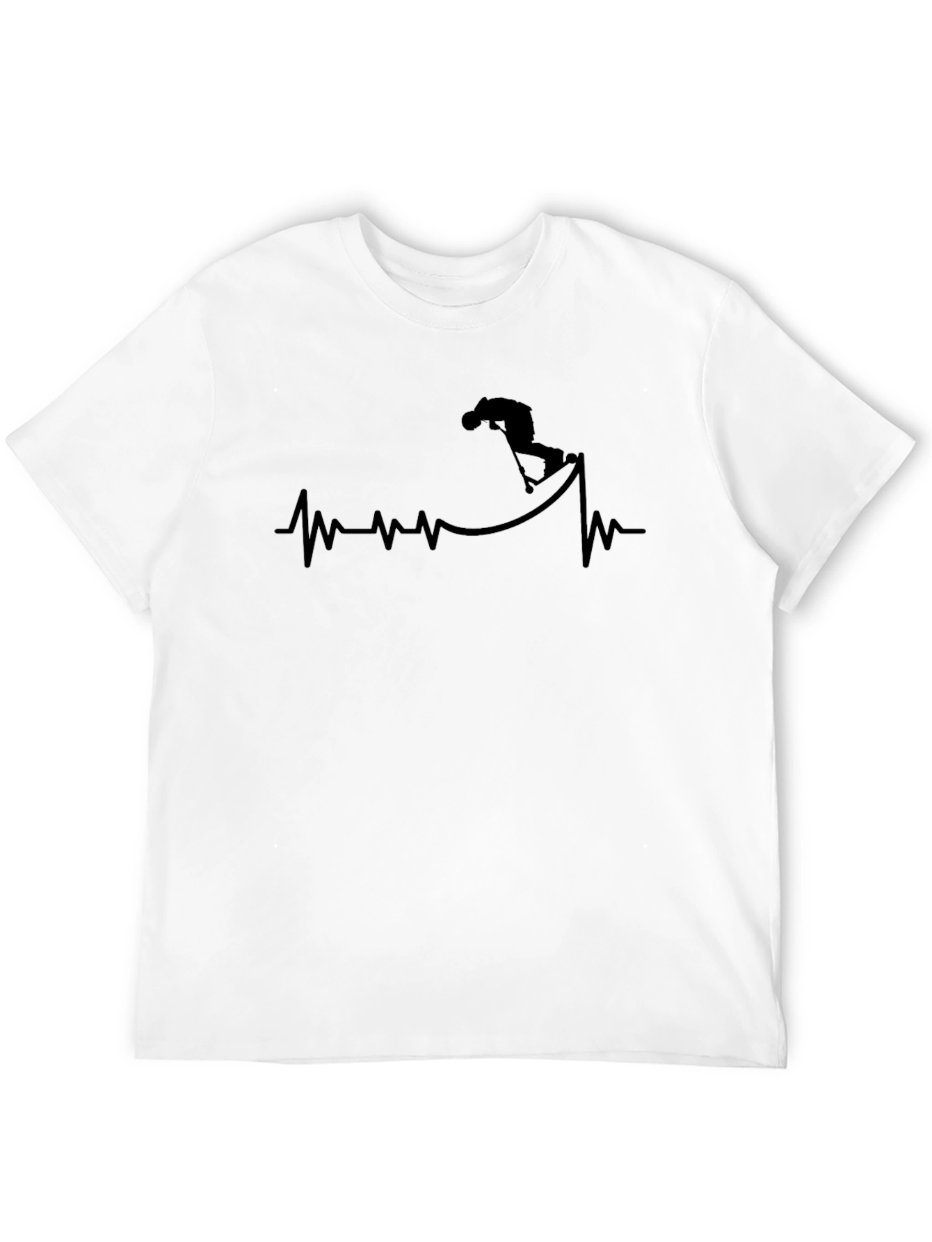 Scooter Heartbeat T-Shirt - Black Graphic Tee