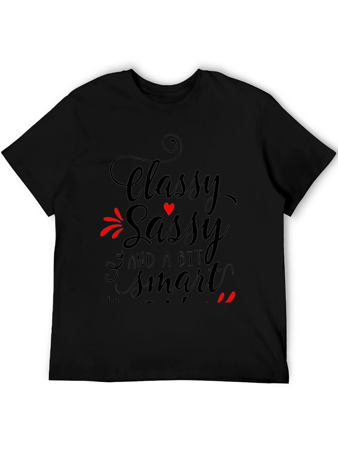 Classy Sassy Smart Black Graphic Tee