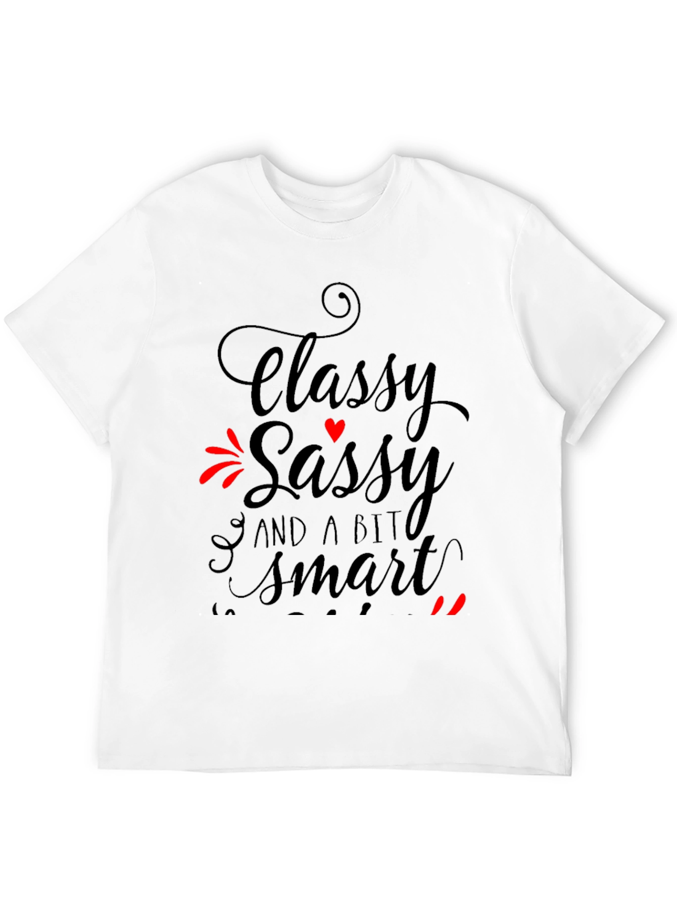 Classy Sassy Smart Black Graphic Tee
