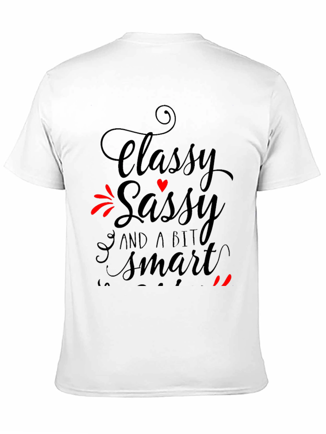 Classy Sassy Smart Black Graphic Tee