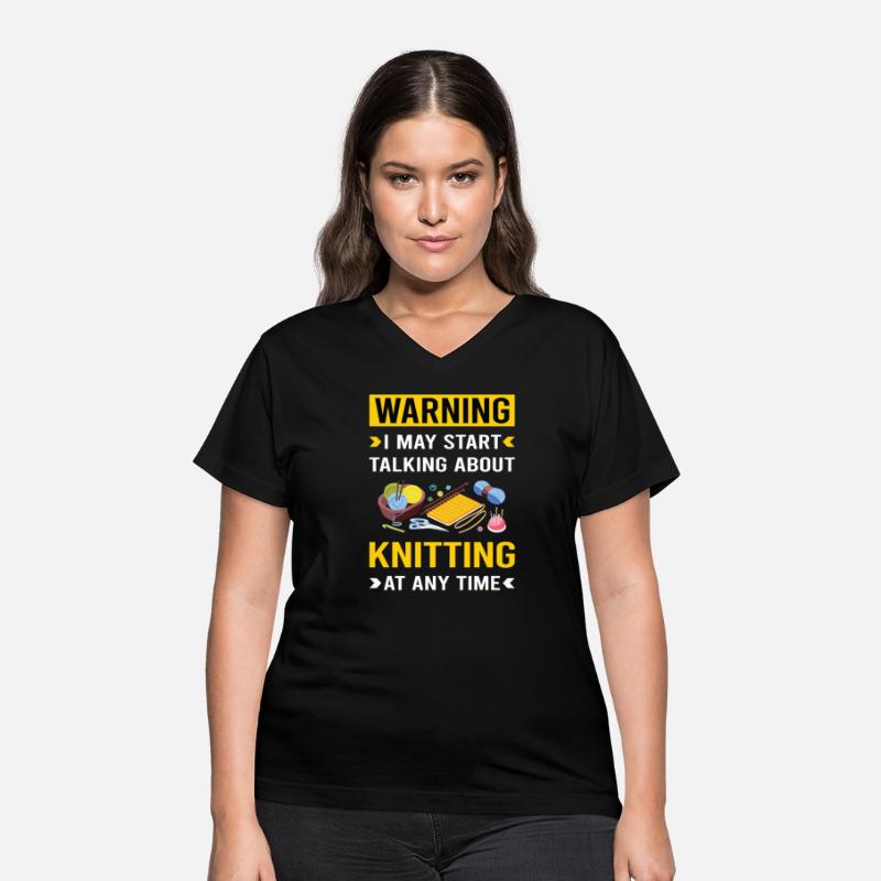 Warning Knitting Knit Knitter
