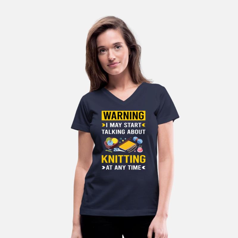 Warning Knitting Knit Knitter
