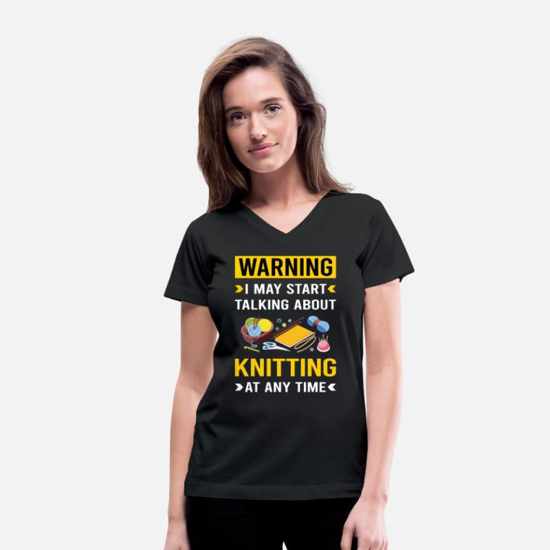 Warning Knitting Knit Knitter