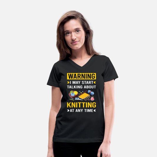 Warning Knitting Knit Knitter