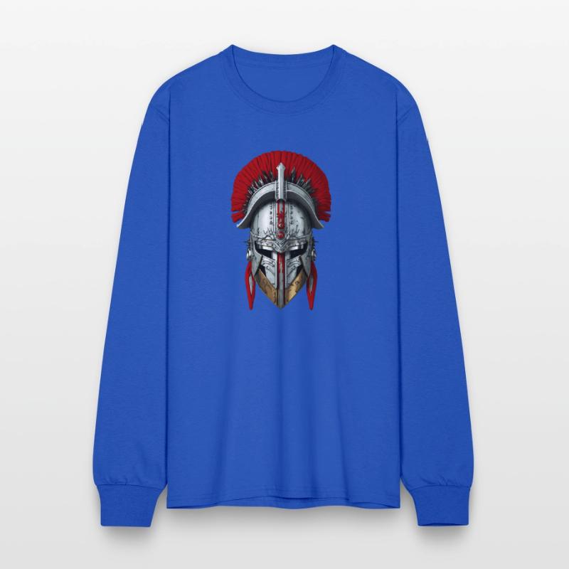 Warrior helmet illustration