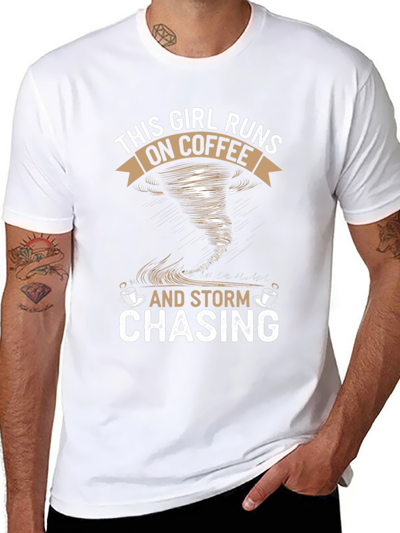 Coffee & Storm Chasing Graphic T-Shirt