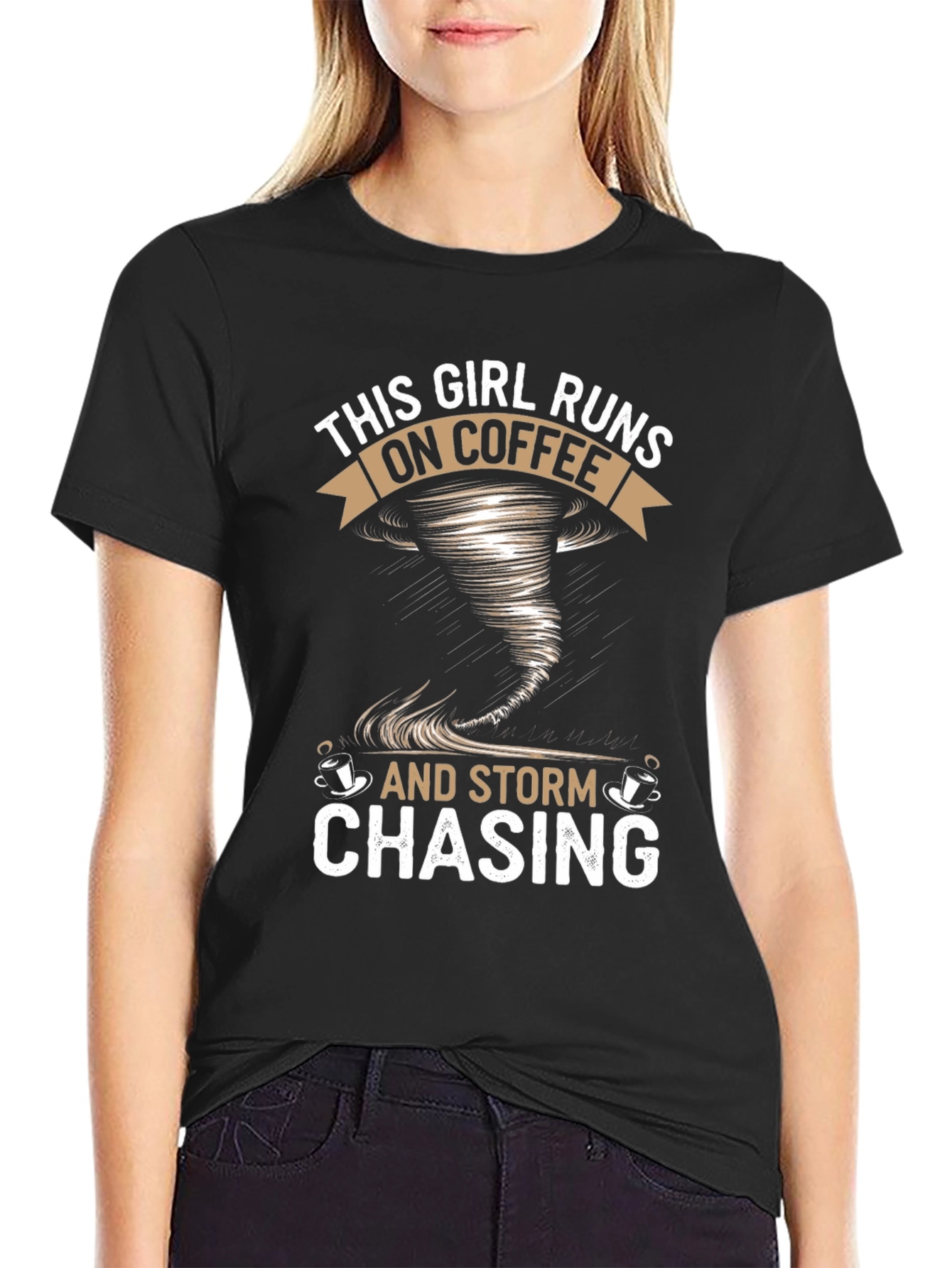Coffee & Storm Chasing Graphic T-Shirt
