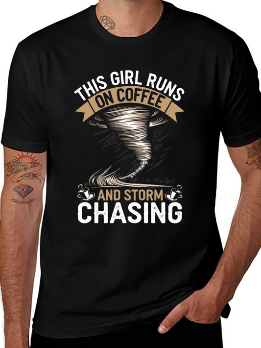 Coffee & Storm Chasing Graphic T-Shirt
