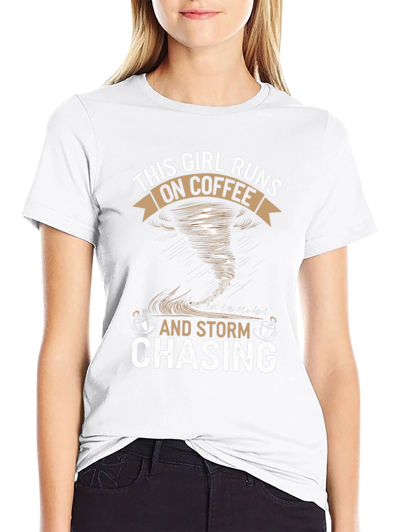 Coffee & Storm Chasing Graphic T-Shirt