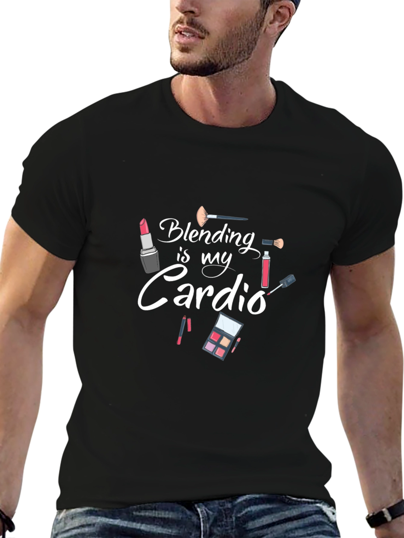 Blending is My Cardio Black T-Shirt