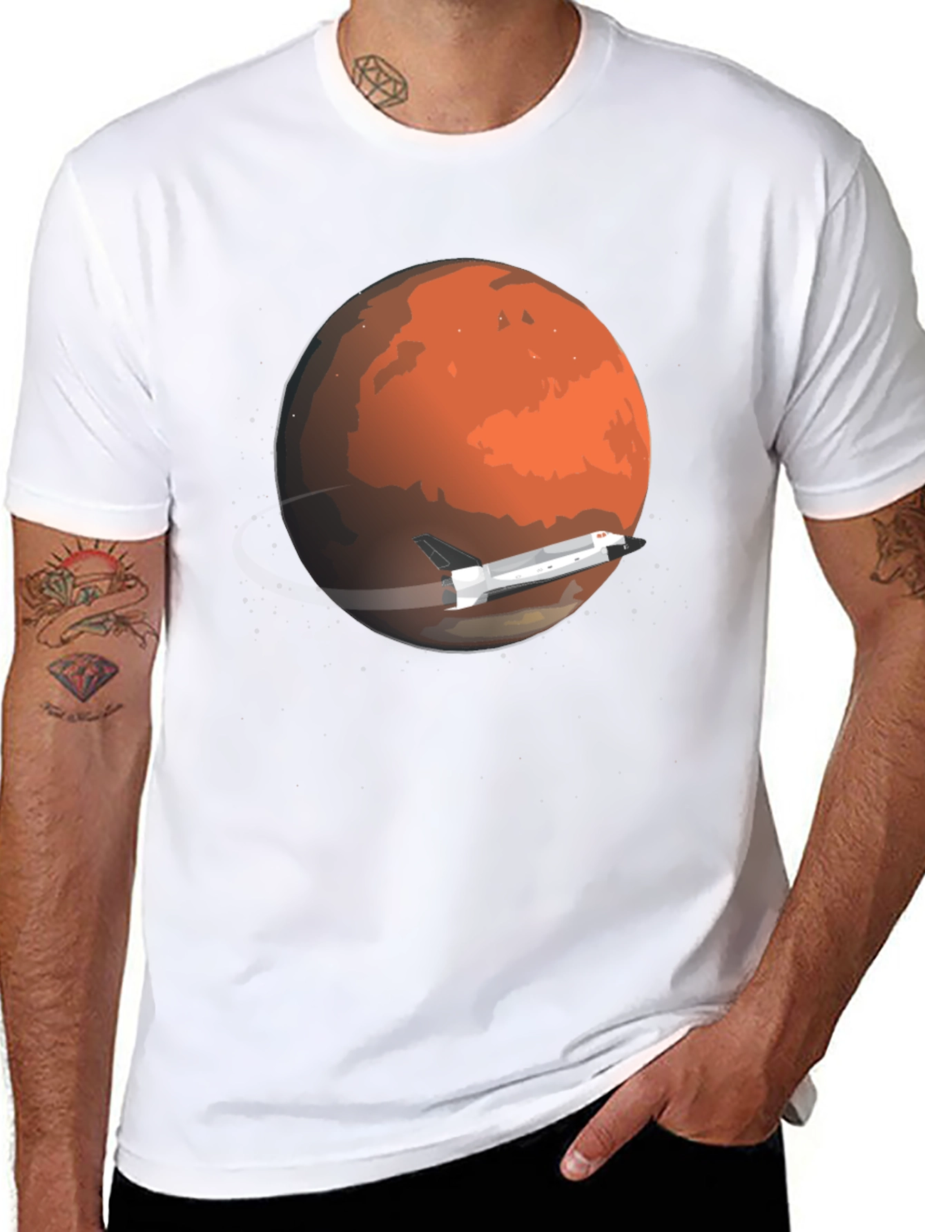 Mars Shuttle T-Shirt - Space Travel Design
