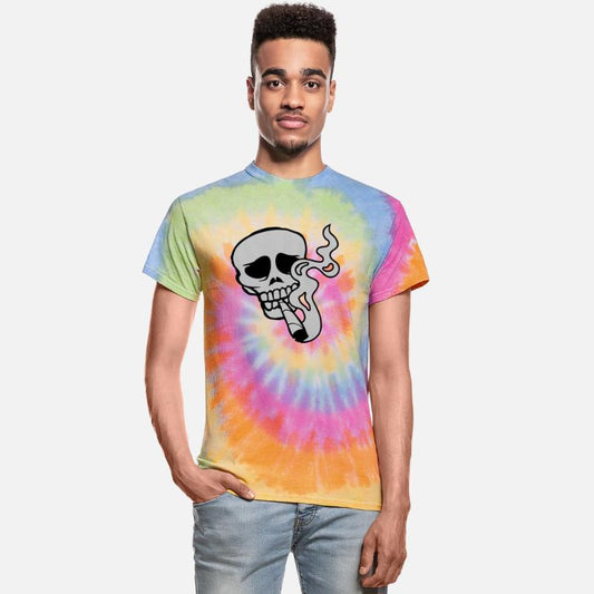 weed smoke skull skeleton