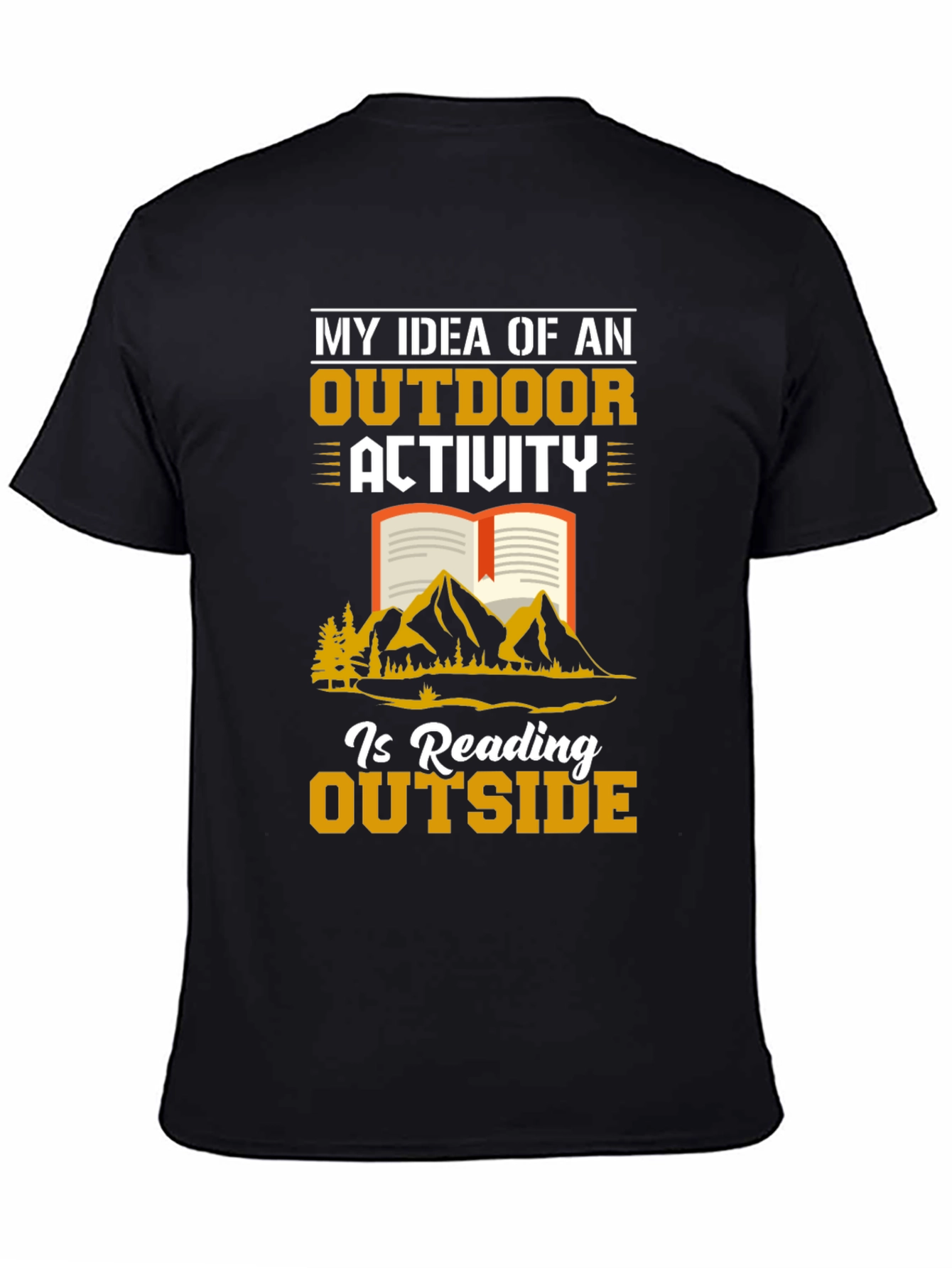 Reading Outside Graphic T-Shirt