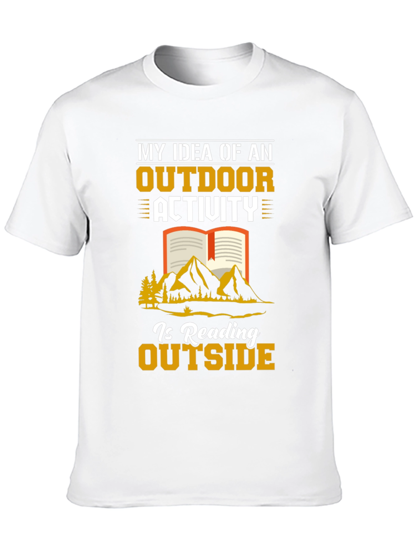 Reading Outside Graphic T-Shirt