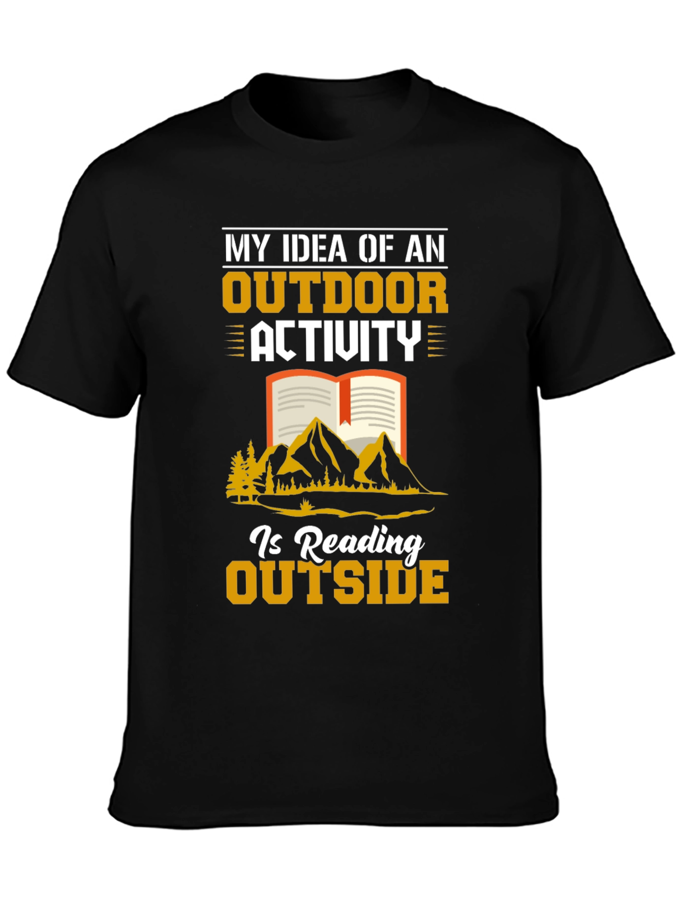 Reading Outside Graphic T-Shirt