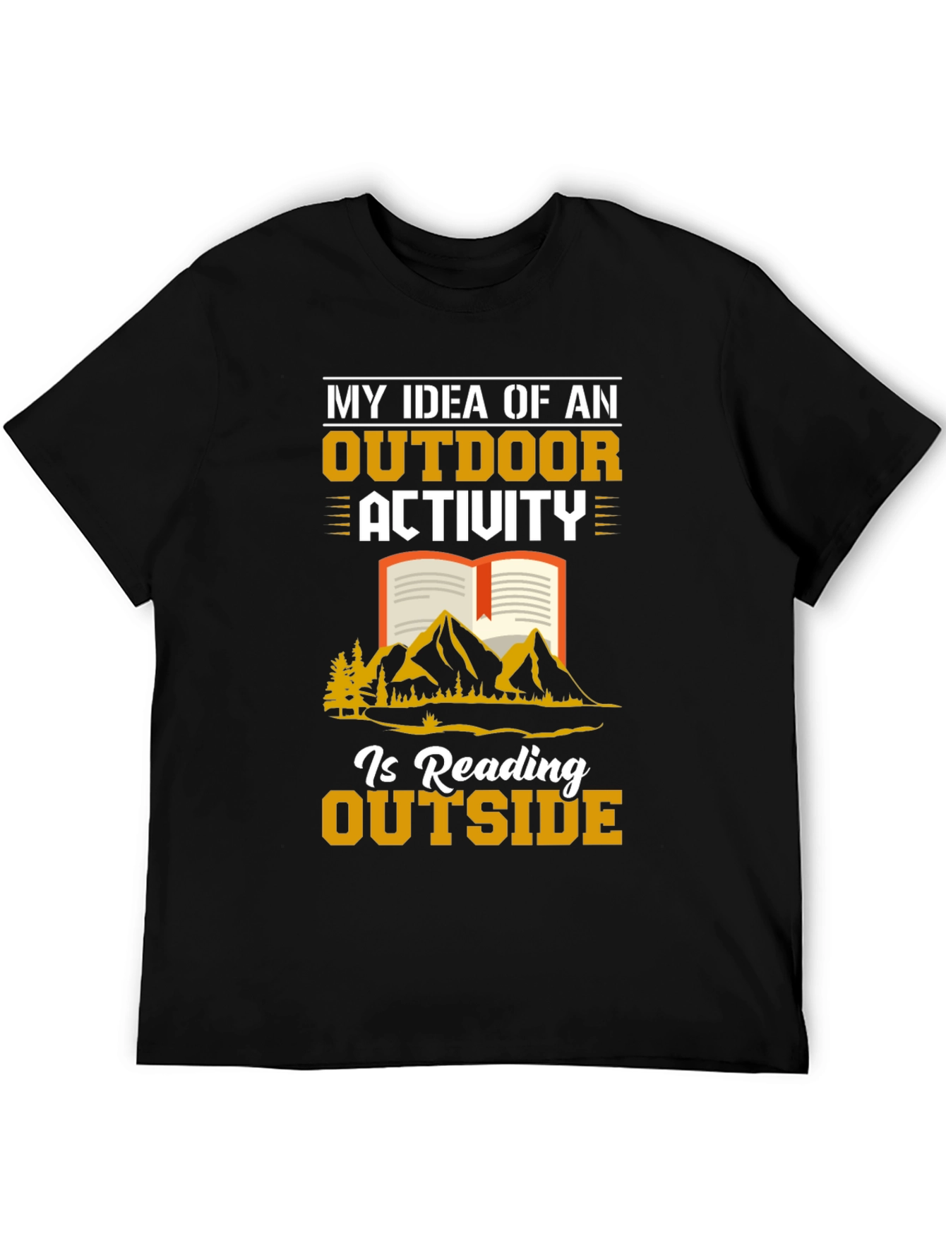 Reading Outside Graphic T-Shirt