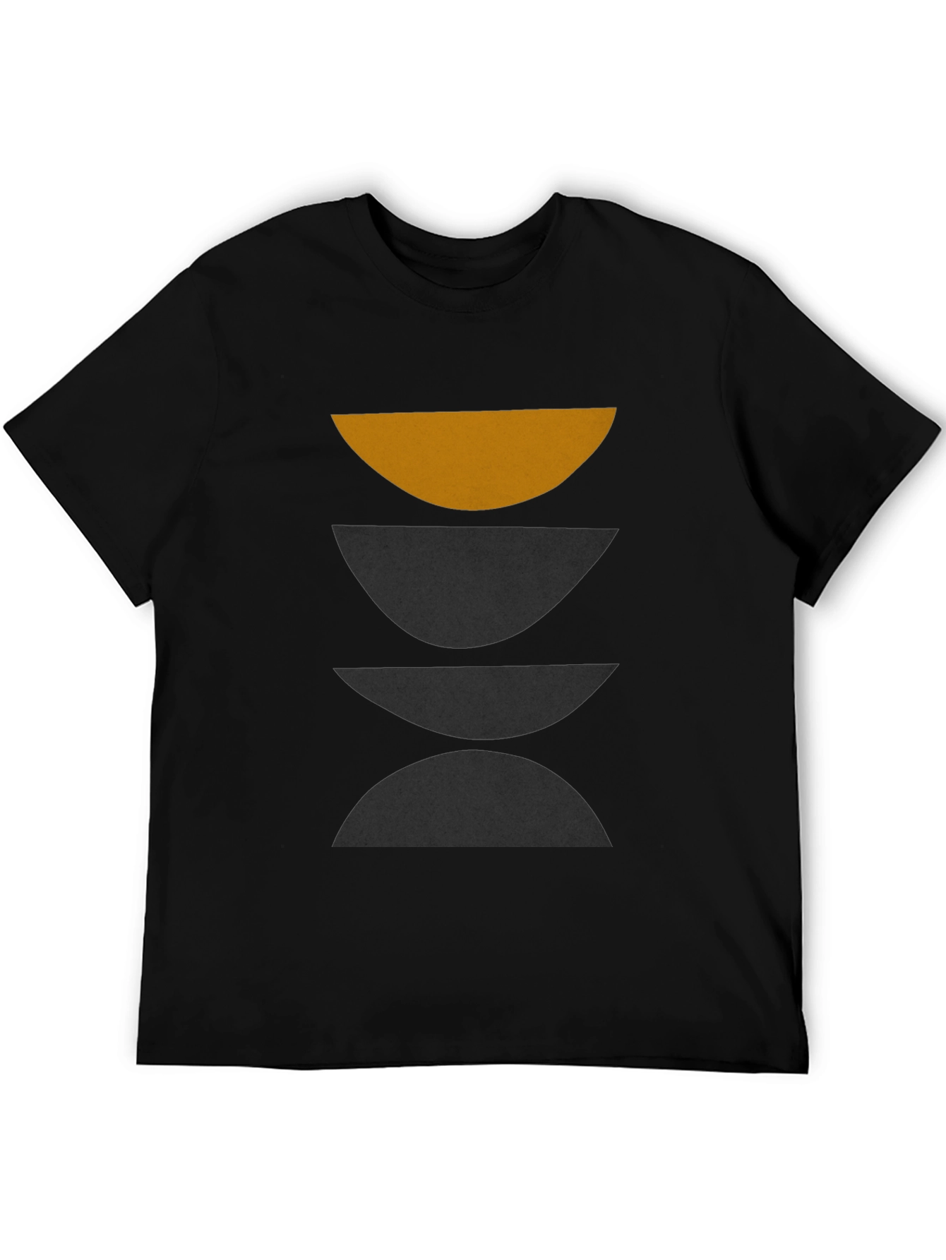 Minimalist Geometric Graphic Print T-Shirt