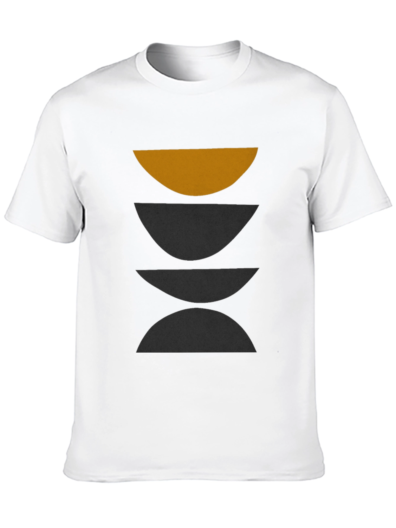 Minimalist Geometric Graphic Print T-Shirt