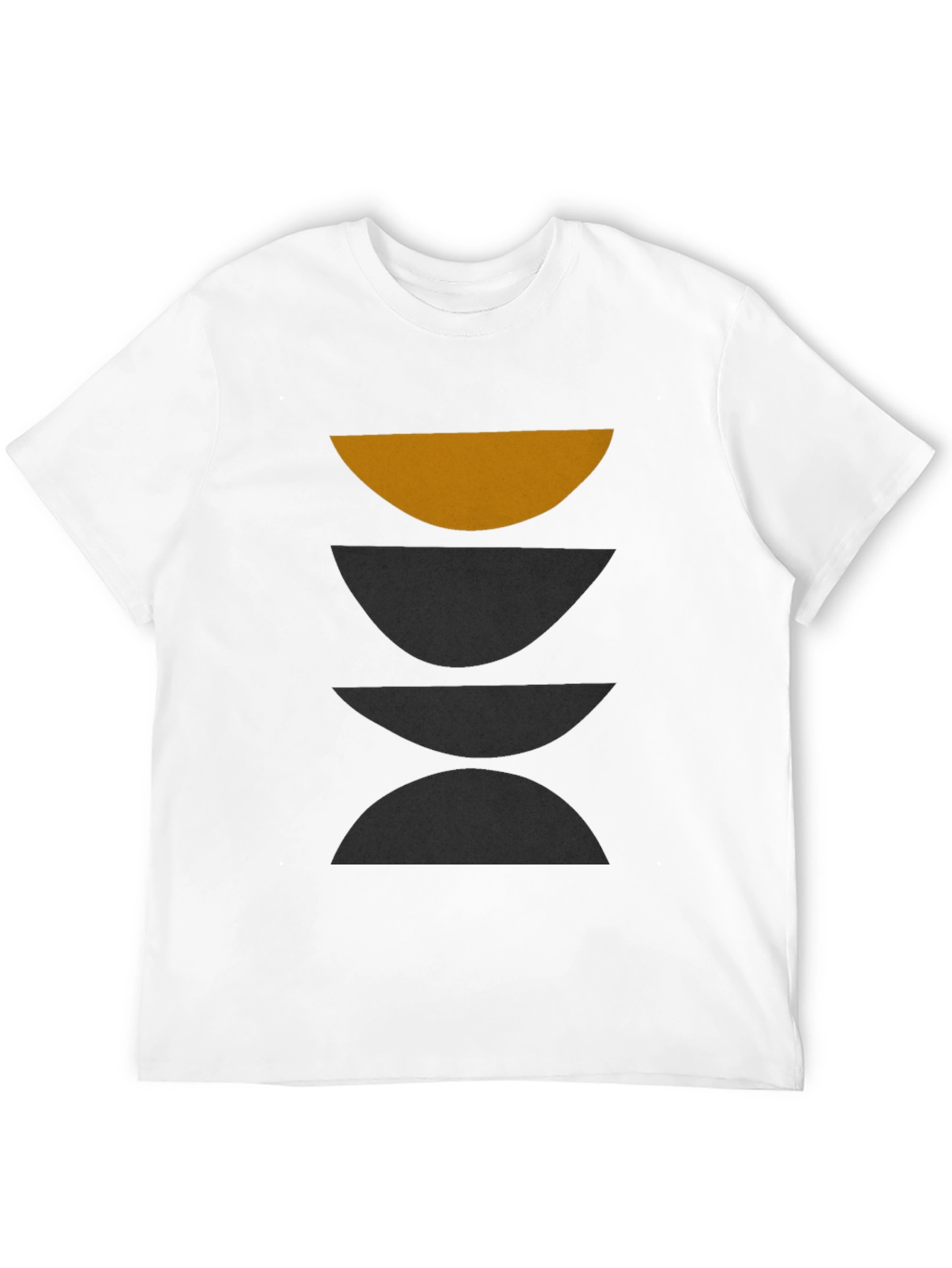 Minimalist Geometric Graphic Print T-Shirt