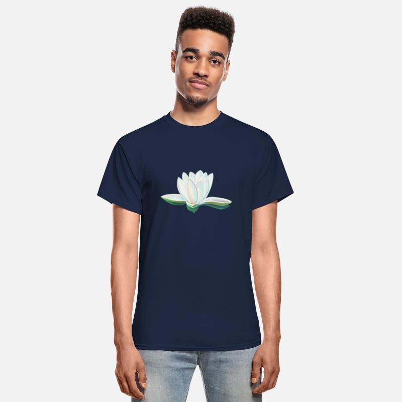 White Lotus Flower Illustration