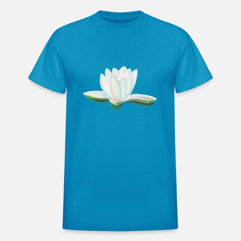 White Lotus Flower Illustration