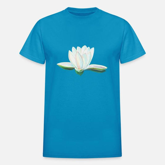 White Lotus Flower Illustration