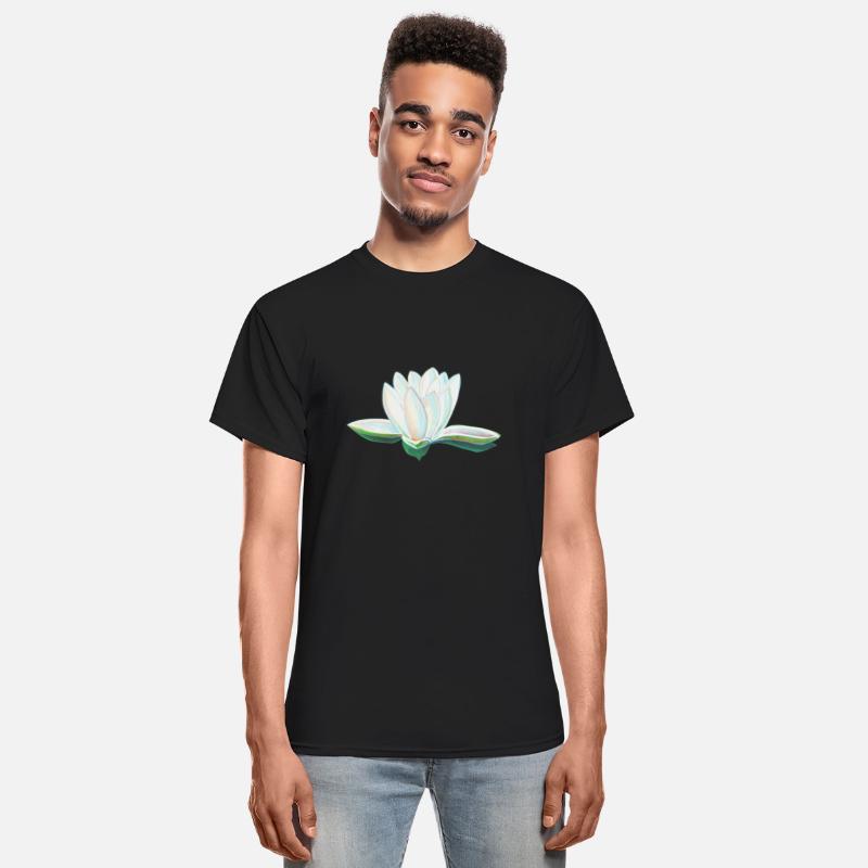 White Lotus Flower Illustration