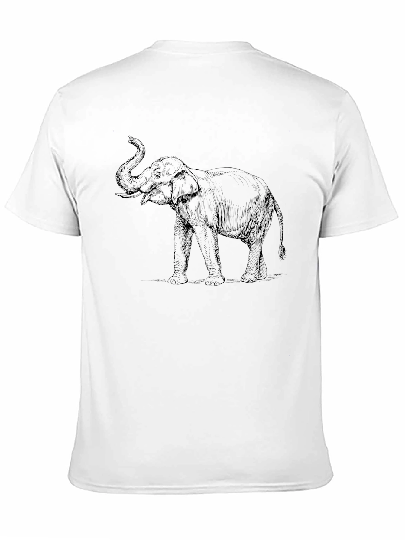 Elephant Graphic Black T-Shirt
