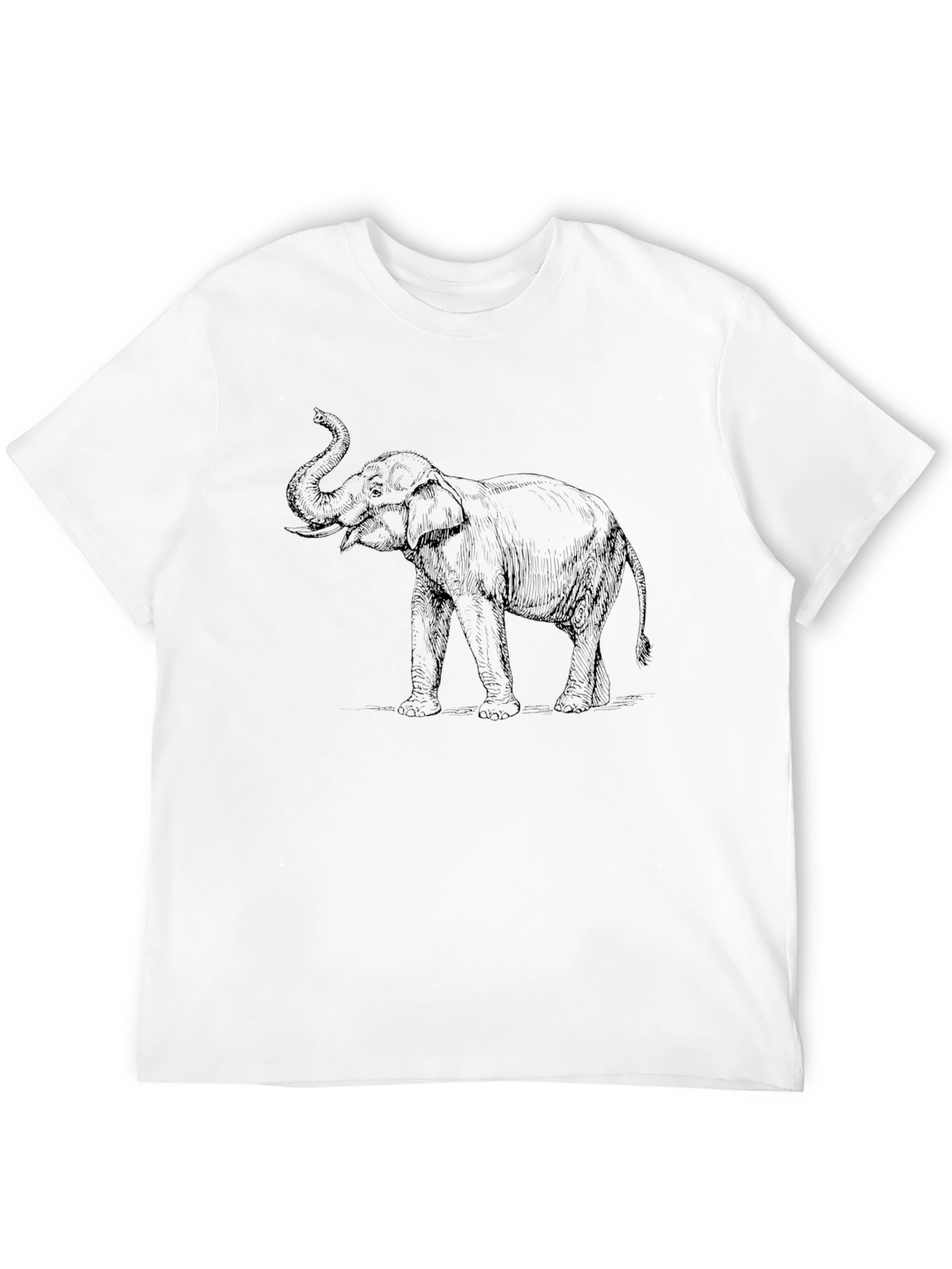 Elephant Graphic Black T-Shirt