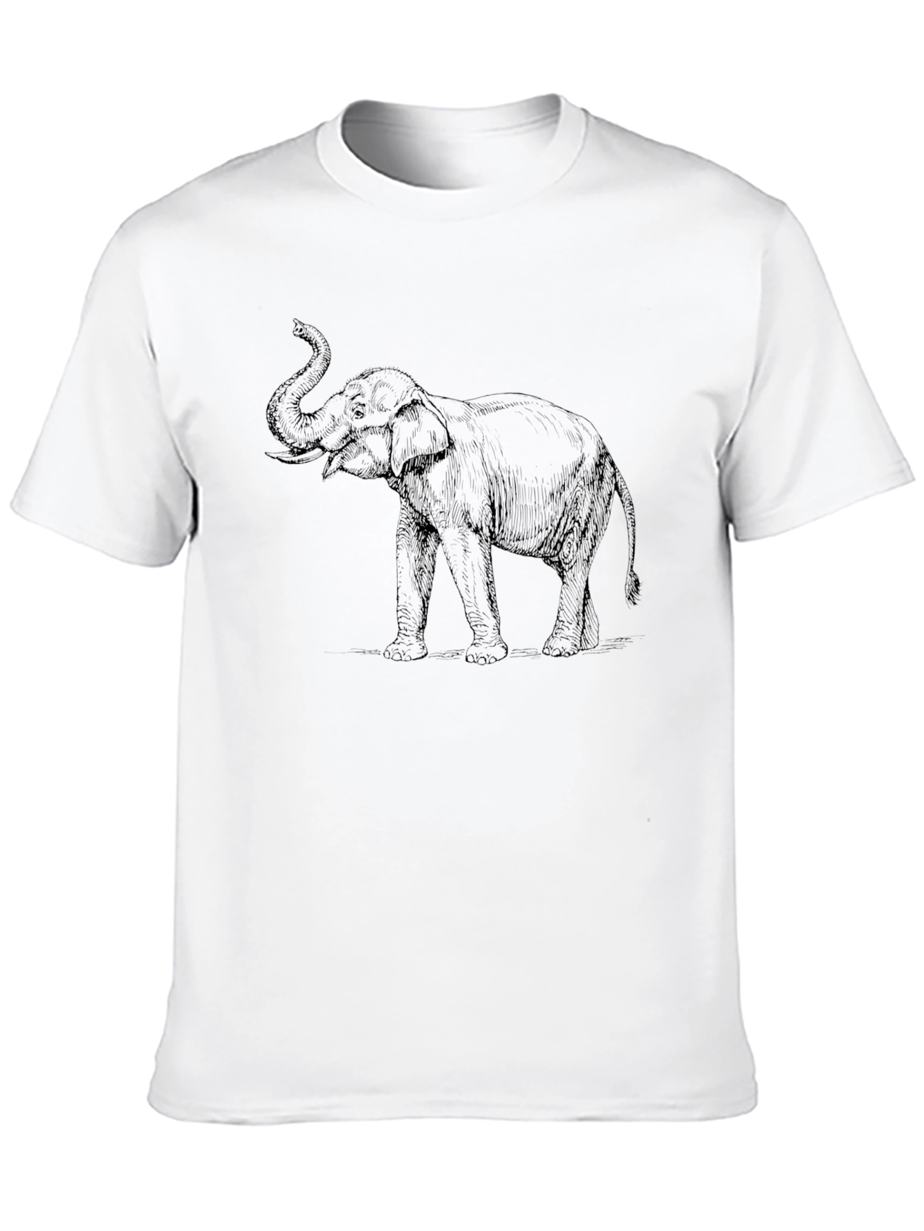 Elephant Graphic Black T-Shirt