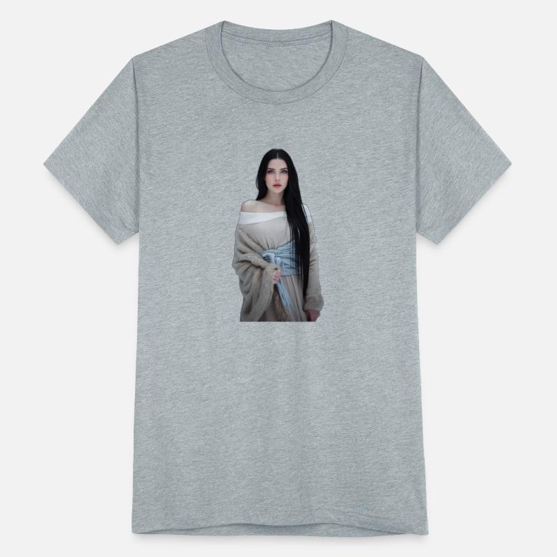 Winter Elegance: Woman in Snowy Forest