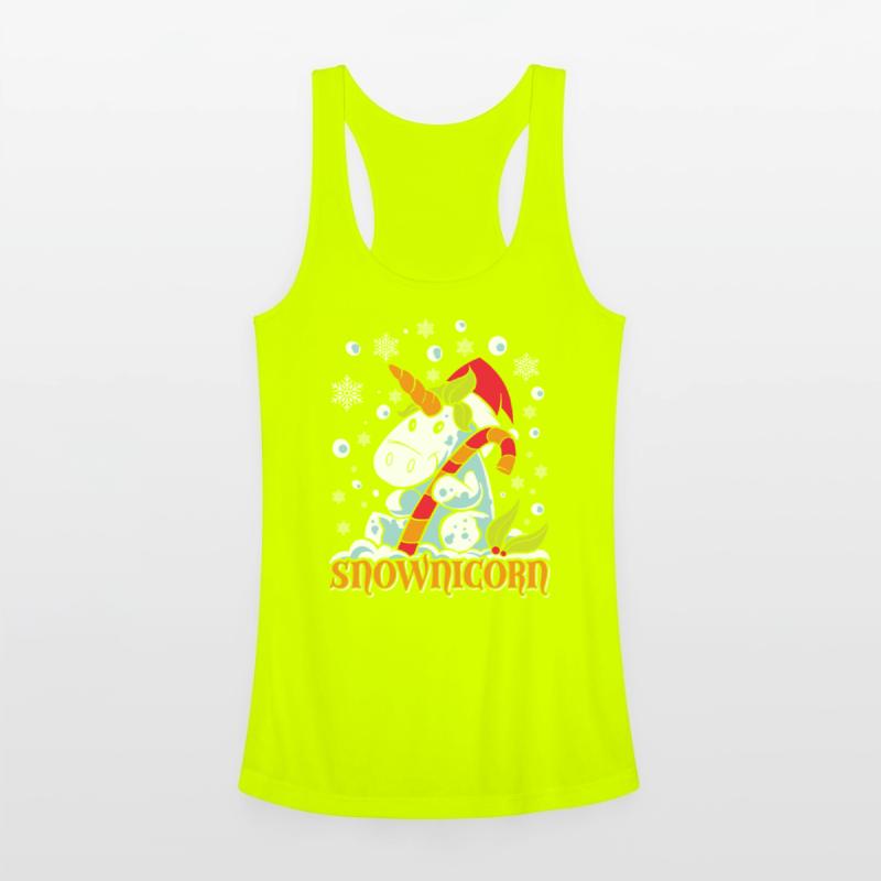 Wintertime Snownicorn Snowflakes Unicorn