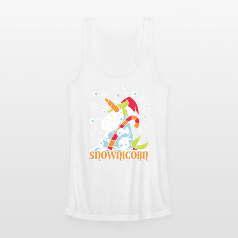 Wintertime Snownicorn Snowflakes Unicorn