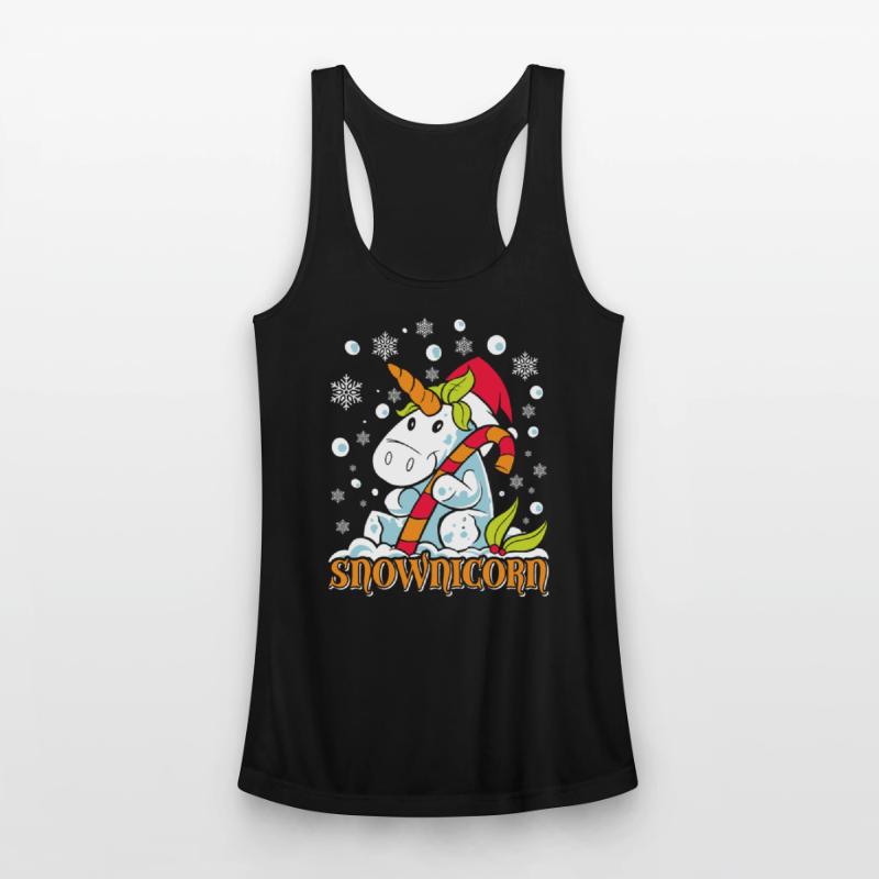 Wintertime Snownicorn Snowflakes Unicorn